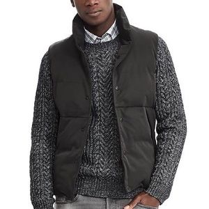 Banana Republic Dark Brown Down Alternative Vest